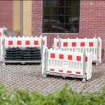 Busch 1866 - H0 - Transportgestelle mit Schrankenzäune